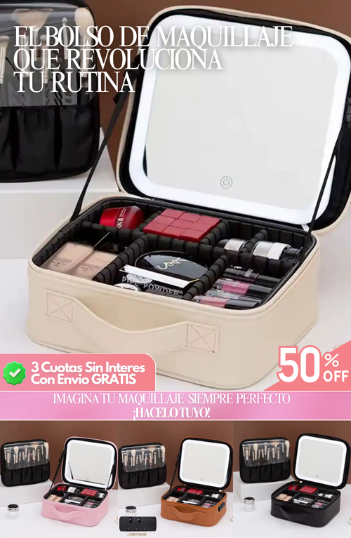 Organizador de maquillaje portátil