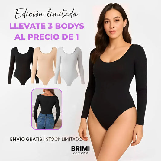 ¡OFERTA 3X1! BODYS BRIMI MANGA LARGA